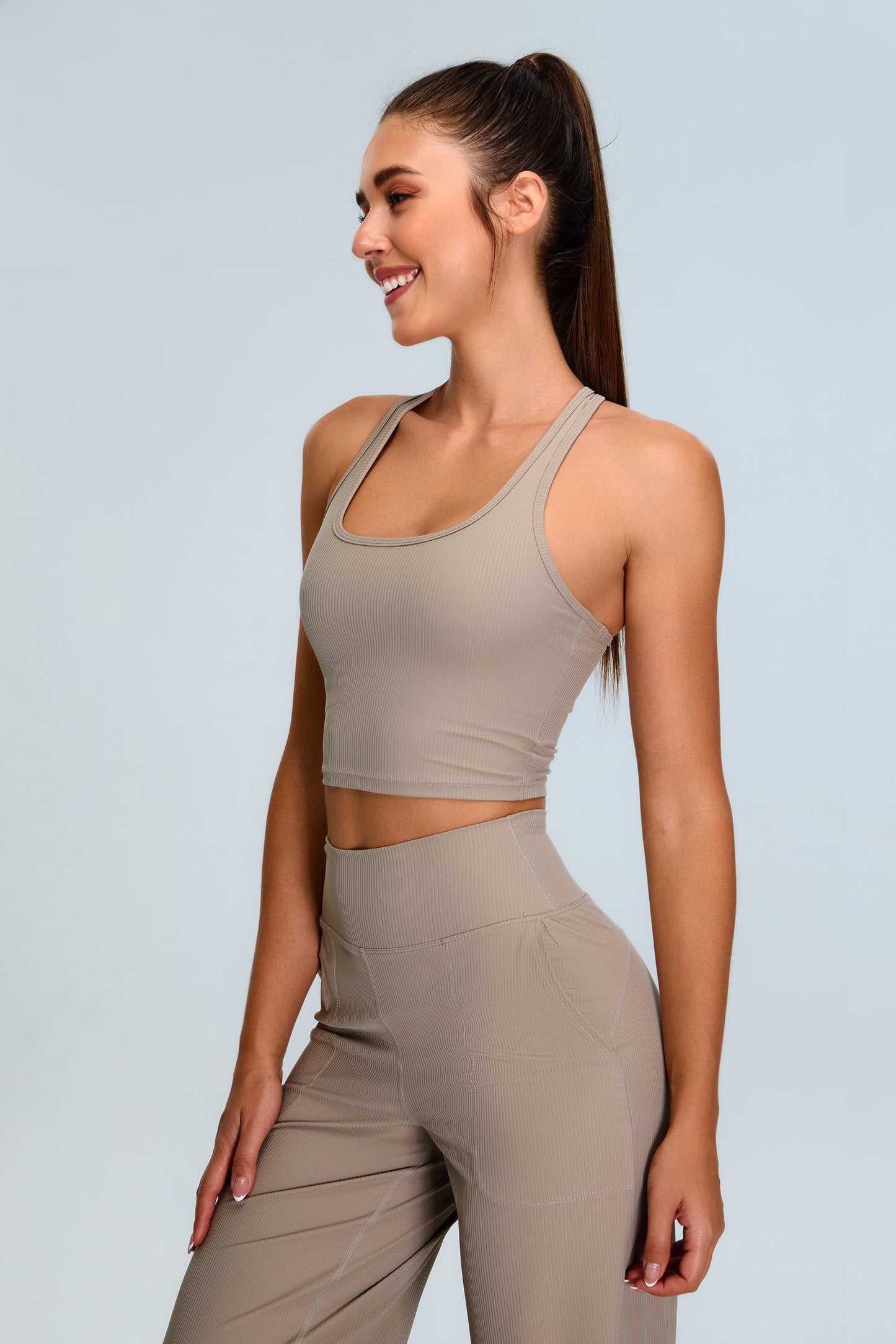Lino Khaki Light Workout Set