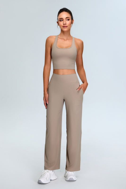 Lino Khaki Light Workout Set
