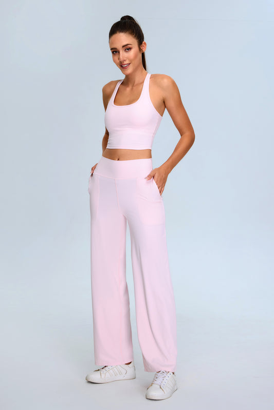 Lino Pink Halter Top