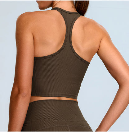 Lino Chocolate Halter Top